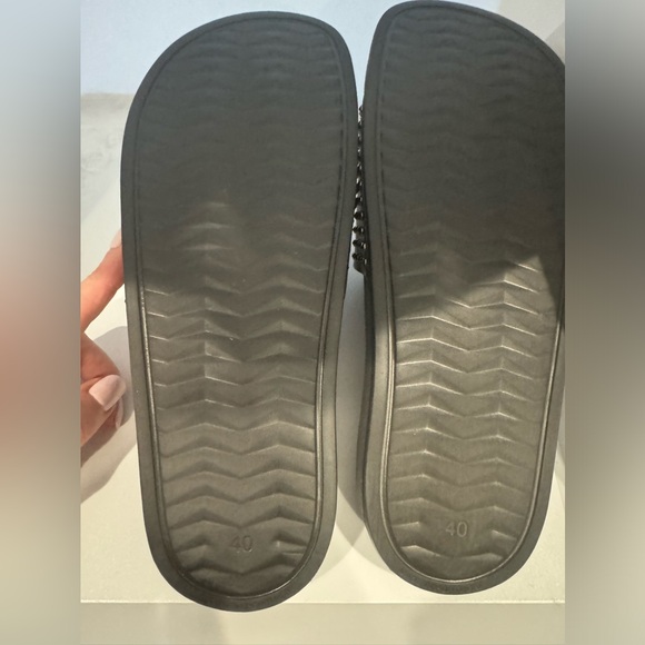 The Kooples studded Vegan leather Slides - Picture 4 of 5
